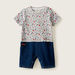 Lee Cooper Printed Romper with Short Sleeves-Rompers%2C Dungarees and Jumpsuits-thumbnail-0