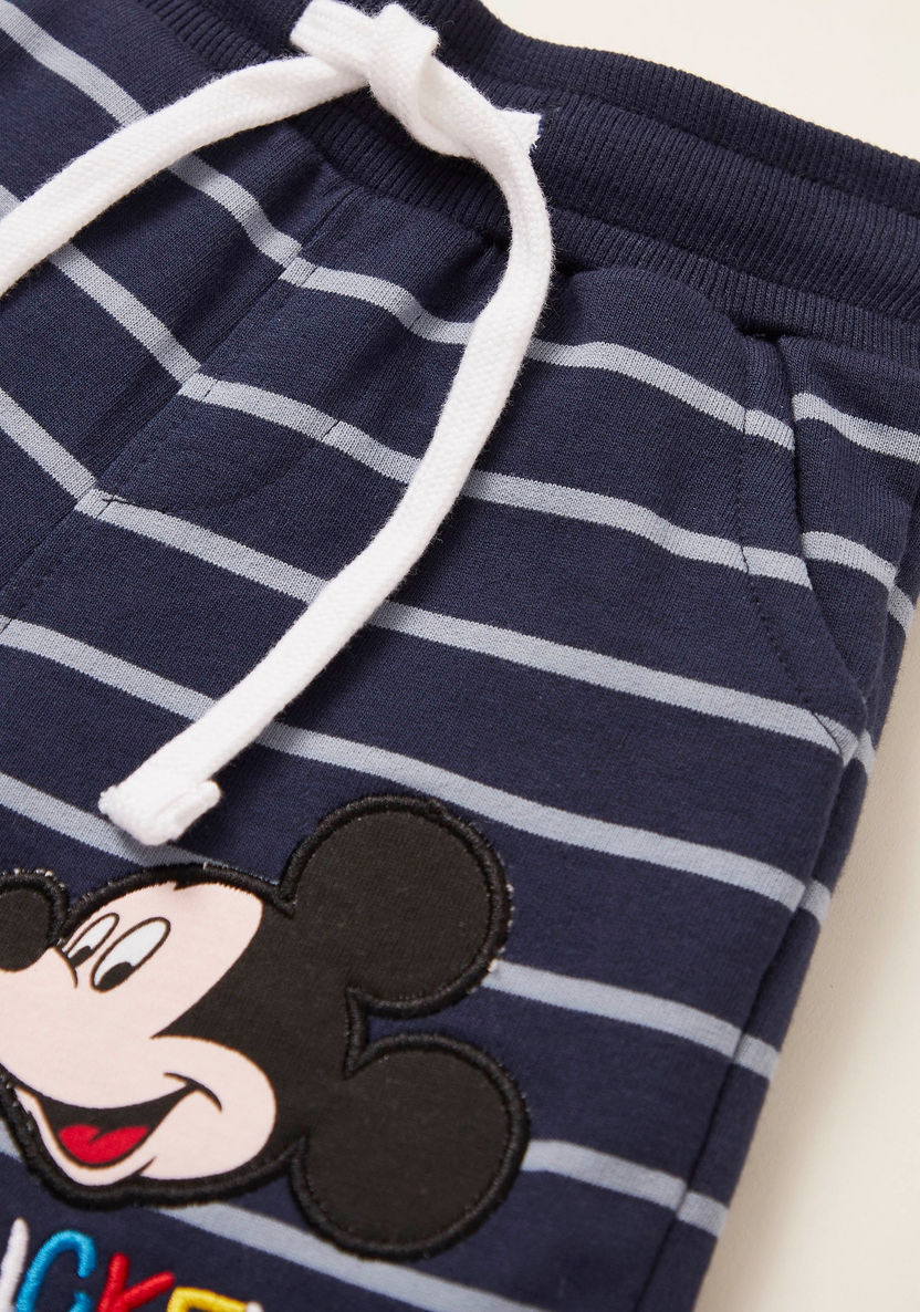 Mickey Mouse Print 2-Piece T-shirt and Shorts Set-Clothes Sets-image-5