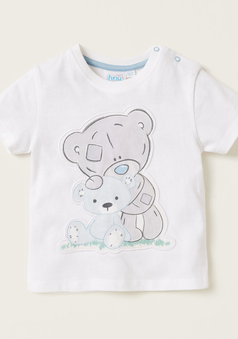 Carte Blanche Bear Print T-shirt and Shorts Set-Clothes Sets-image-1