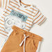 Carte Blanche Printed Crew Neck T-shirt and Shorts Set-Clothes Sets-thumbnail-3