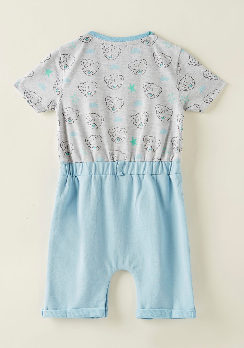 Carte Blanche Printed Romper with Short Sleeves-Rompers%2C Dungarees and Jumpsuits-image-2