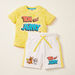 Tom and Jerry Printed Round Neck T-shirt and Shorts Set-Clothes Sets-thumbnail-0