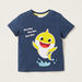 Baby Shark Print T-shirt and Shorts Set-Clothes Sets-thumbnail-1