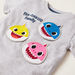 Pinkfong Baby Shark Print T-shirt and Shorts Set-Clothes Sets-thumbnail-5