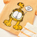 Garfield Graphic Print T-shirt with Striped Shorts-Clothes Sets-thumbnail-3