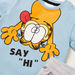 Garfield Graphic Print T-shirt with Pocket Detail Shorts-Clothes Sets-thumbnail-3
