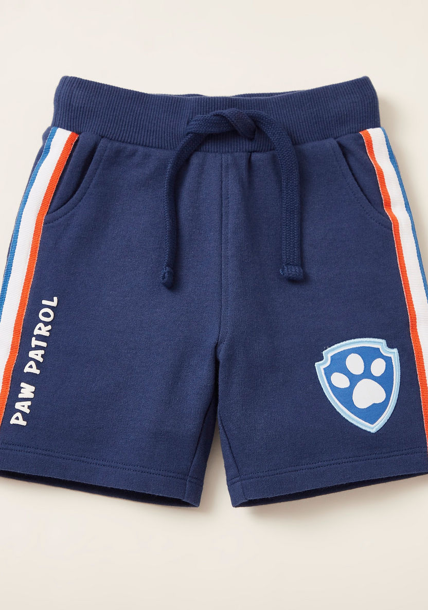 Paw Patrol Printed Round Neck T-shirt and Shorts Set-Clothes Sets-image-4