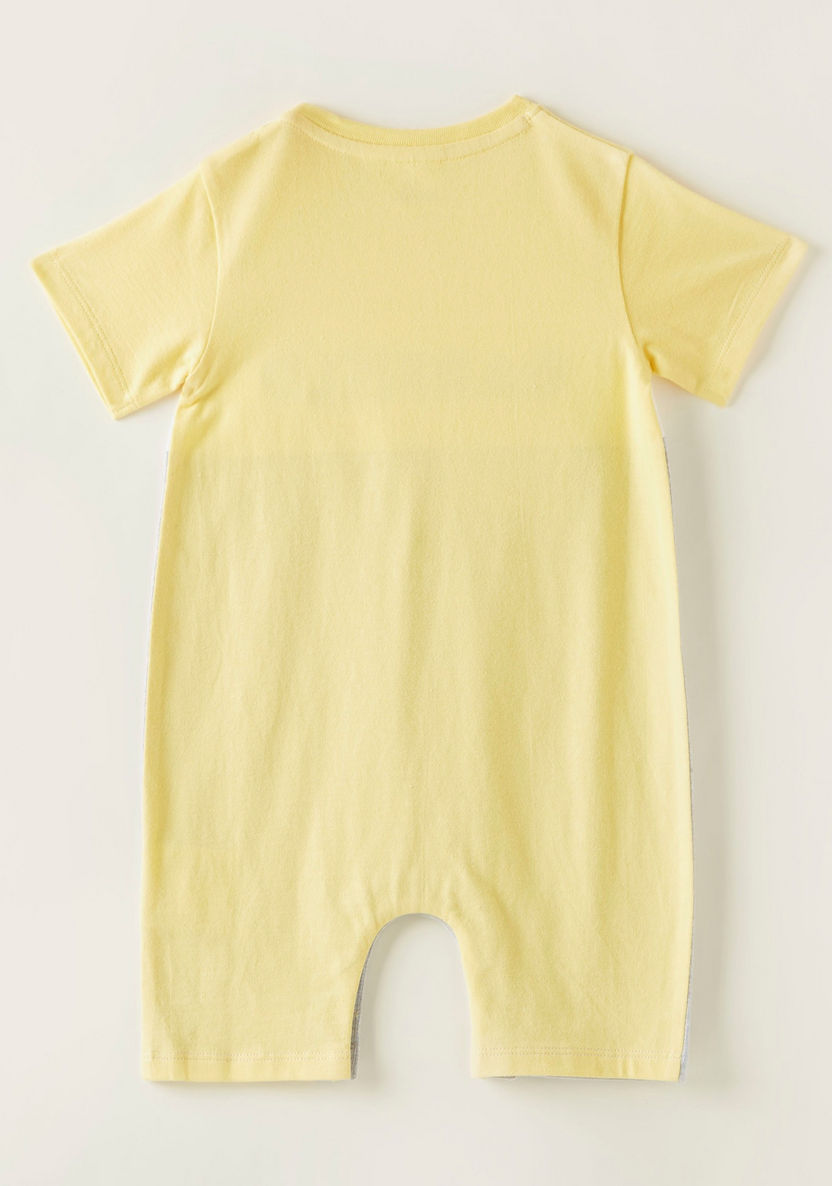 Garfield Print Romper with Short Sleeves-Rompers%2C Dungarees and Jumpsuits-image-3
