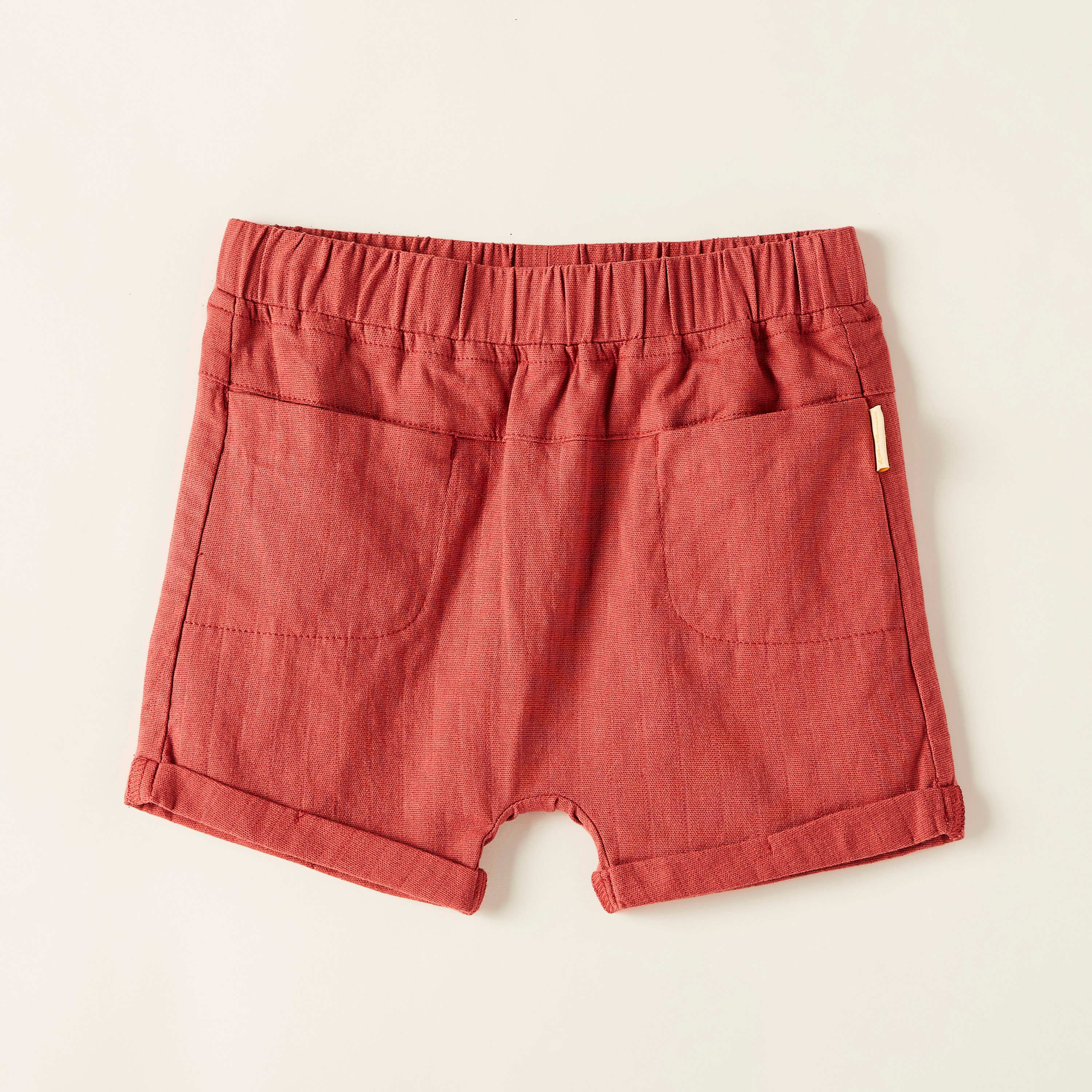 شورت سادة بخصر مطاطي وجيوب-baby-boys-clothing-bottoms-shorts-image-1
