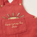 Love Earth Ribbed Bodysuit with Embroidered Detail Dungaree Set-Clothes Sets-thumbnail-3