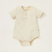 Love Earth Striped Bodysuit with Solid Shorts Set-Clothes Sets-thumbnail-1
