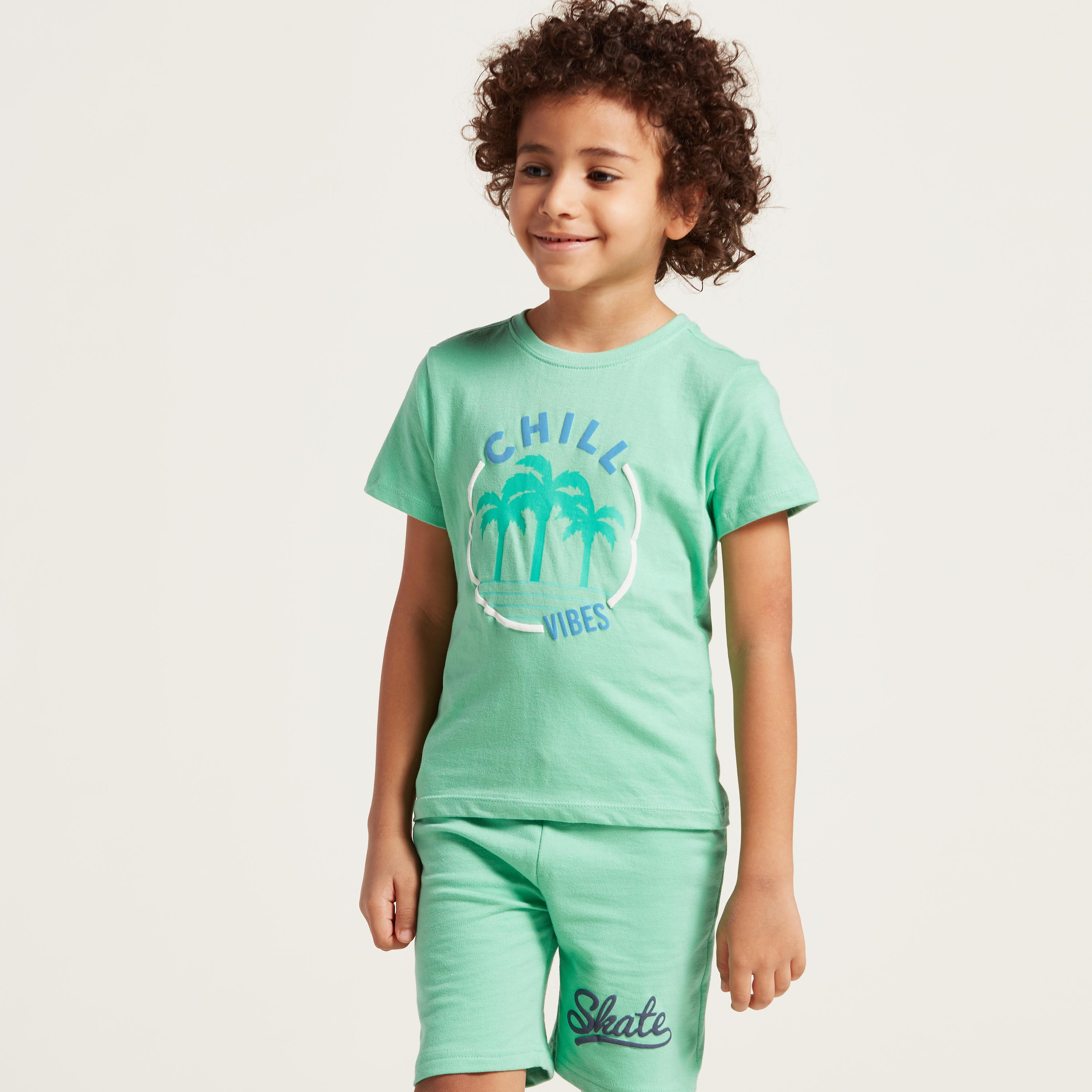 Juniors Graphic Print T-shirt with Short Sleeves-boys-clothing-tshirtsandpolos-image-3