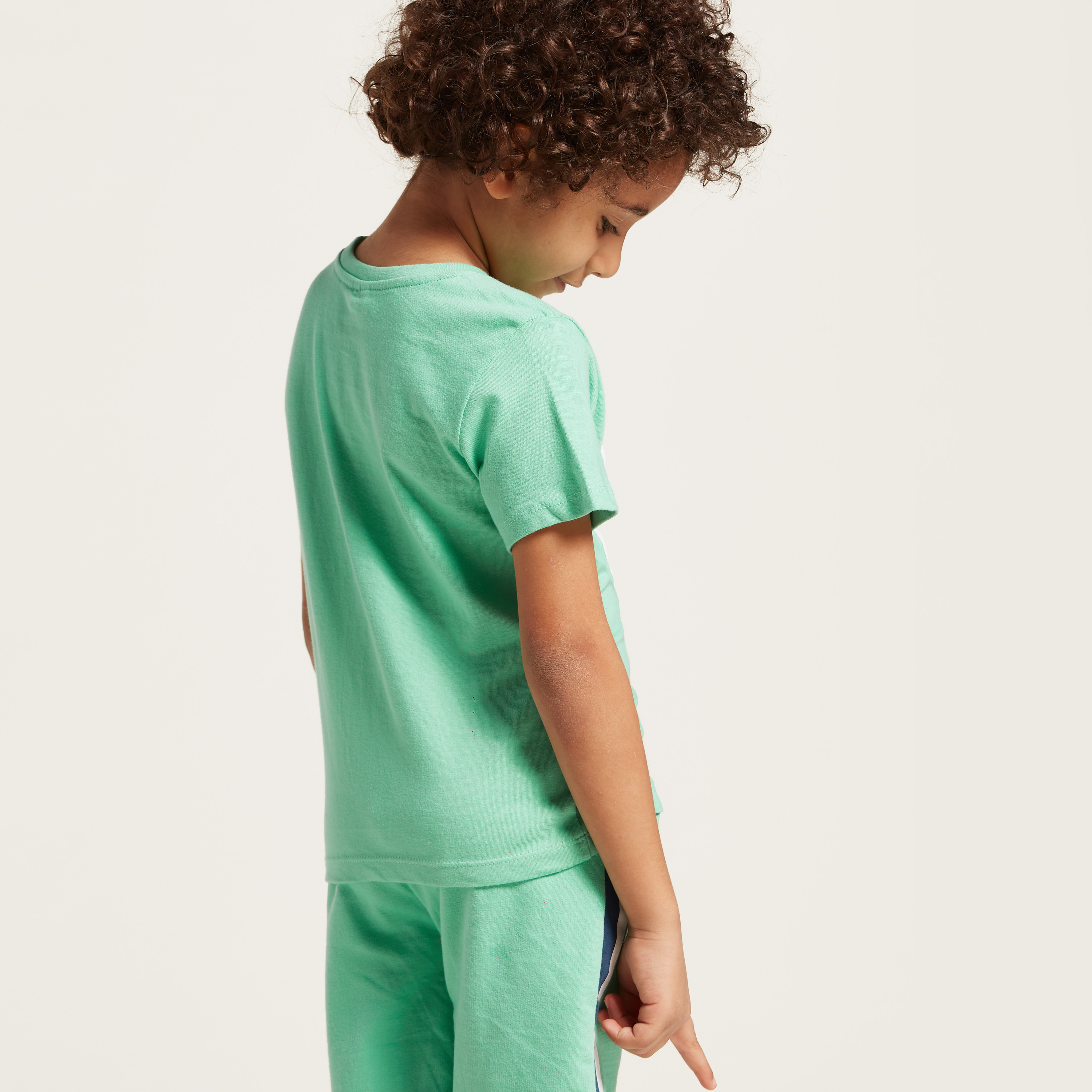 Juniors Graphic Print T-shirt with Short Sleeves-boys-clothing-tshirtsandpolos-image-4