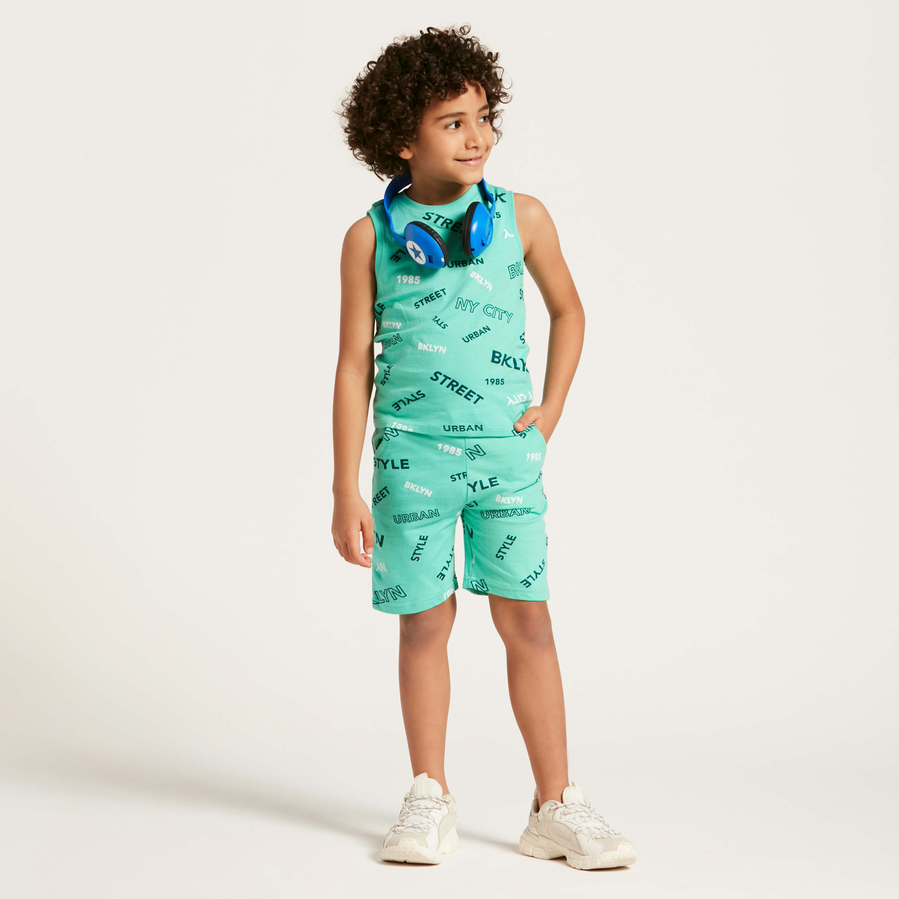 Juniors Typographic Print Crew Neck Vest-boys-clothing-tshirtsandpolos-image-1
