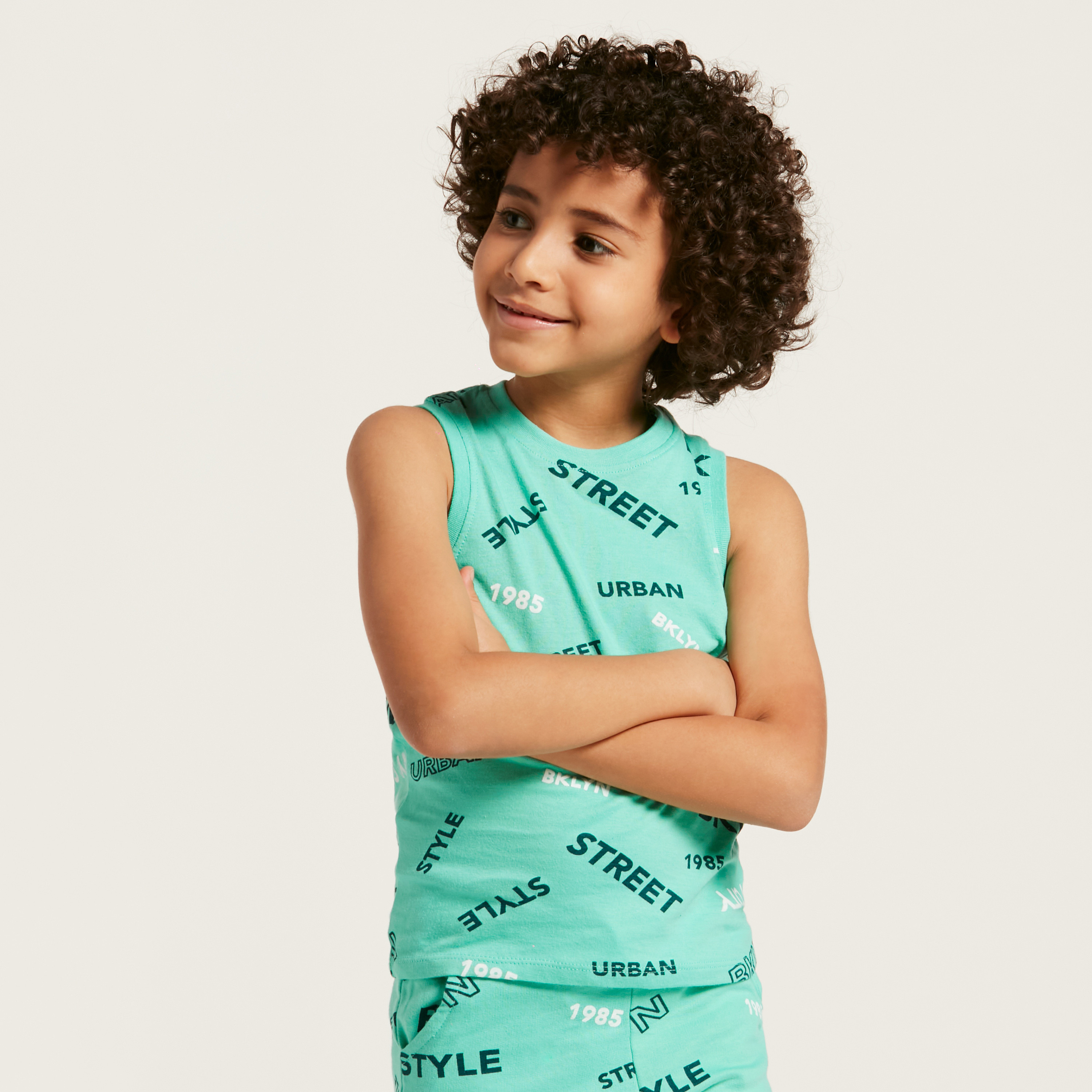 Juniors Typographic Print Crew Neck Vest-boys-clothing-tshirtsandpolos-image-2
