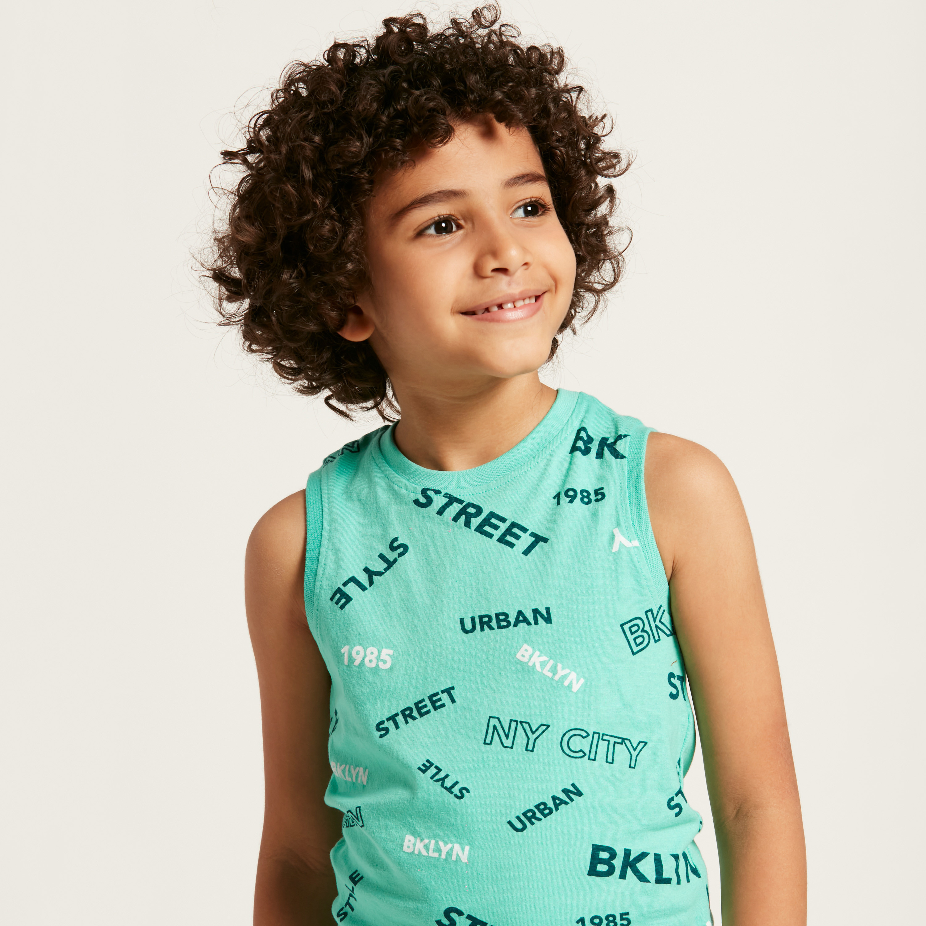 Juniors Typographic Print Crew Neck Vest-boys-clothing-tshirtsandpolos-image-3