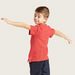 Juniors Solid Polo T-shirt with Short Sleeves and Button Closure-T Shirts-thumbnail-4