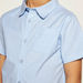 Juniors Solid Shirt with Short Sleeves and Patch Pocket-Shirts-thumbnail-2