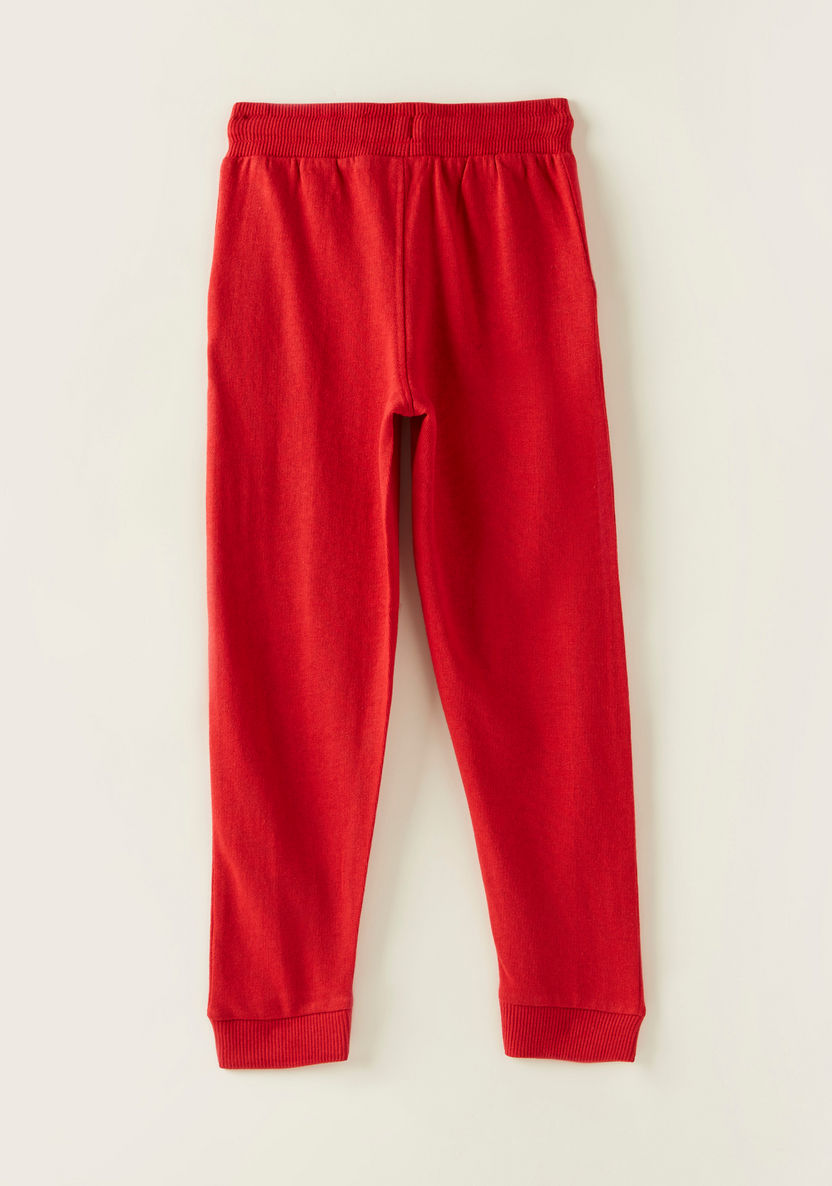 Juniors Printed Pants with Drawstring Closure and Pockets-Pants-image-3