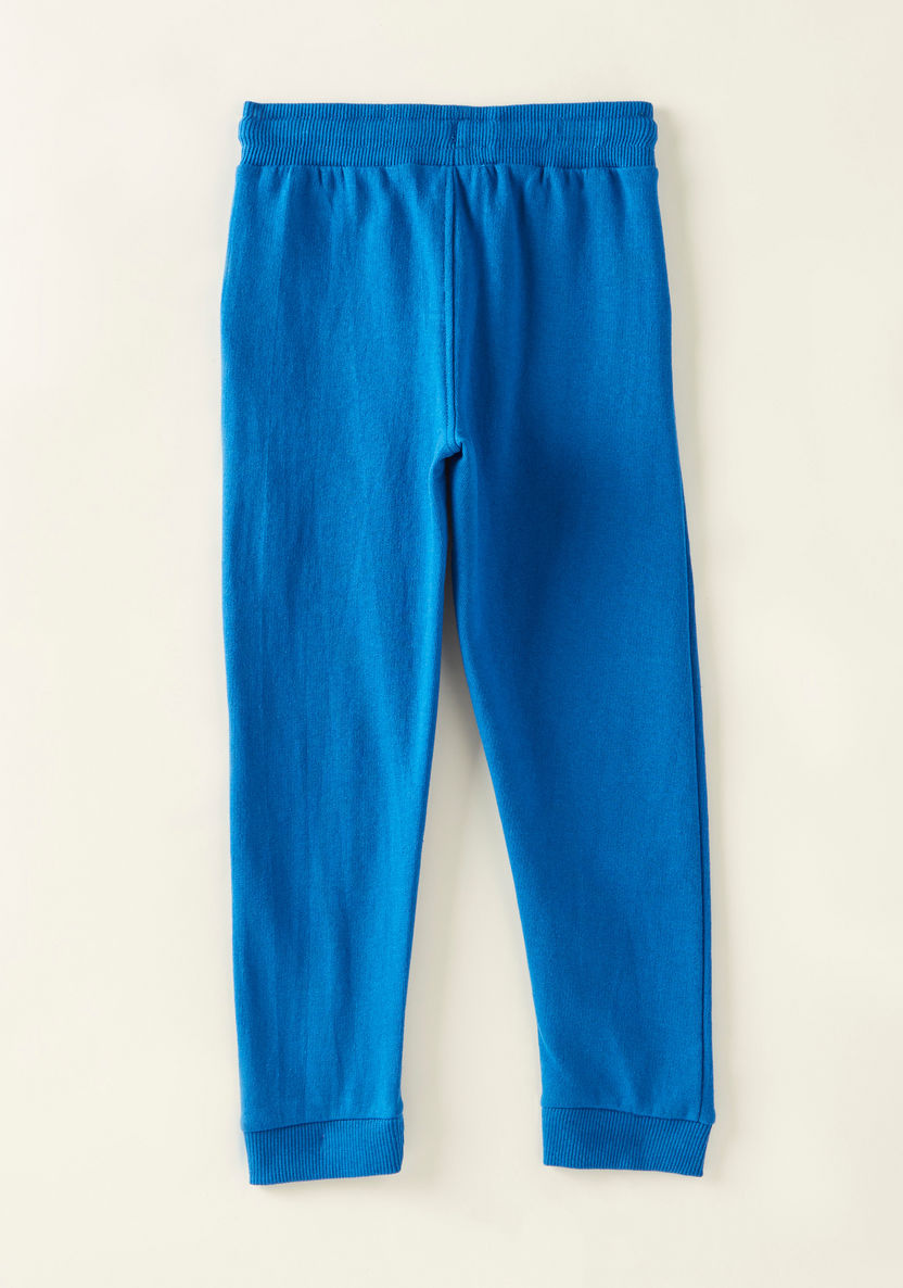 Juniors Print Pants with Pockets and Elasticated Drawstring Waist-Pants-image-2