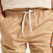 Juniors Solid Pants with Pockets and Elasticated Drawstring Waist-Pants-thumbnail-2