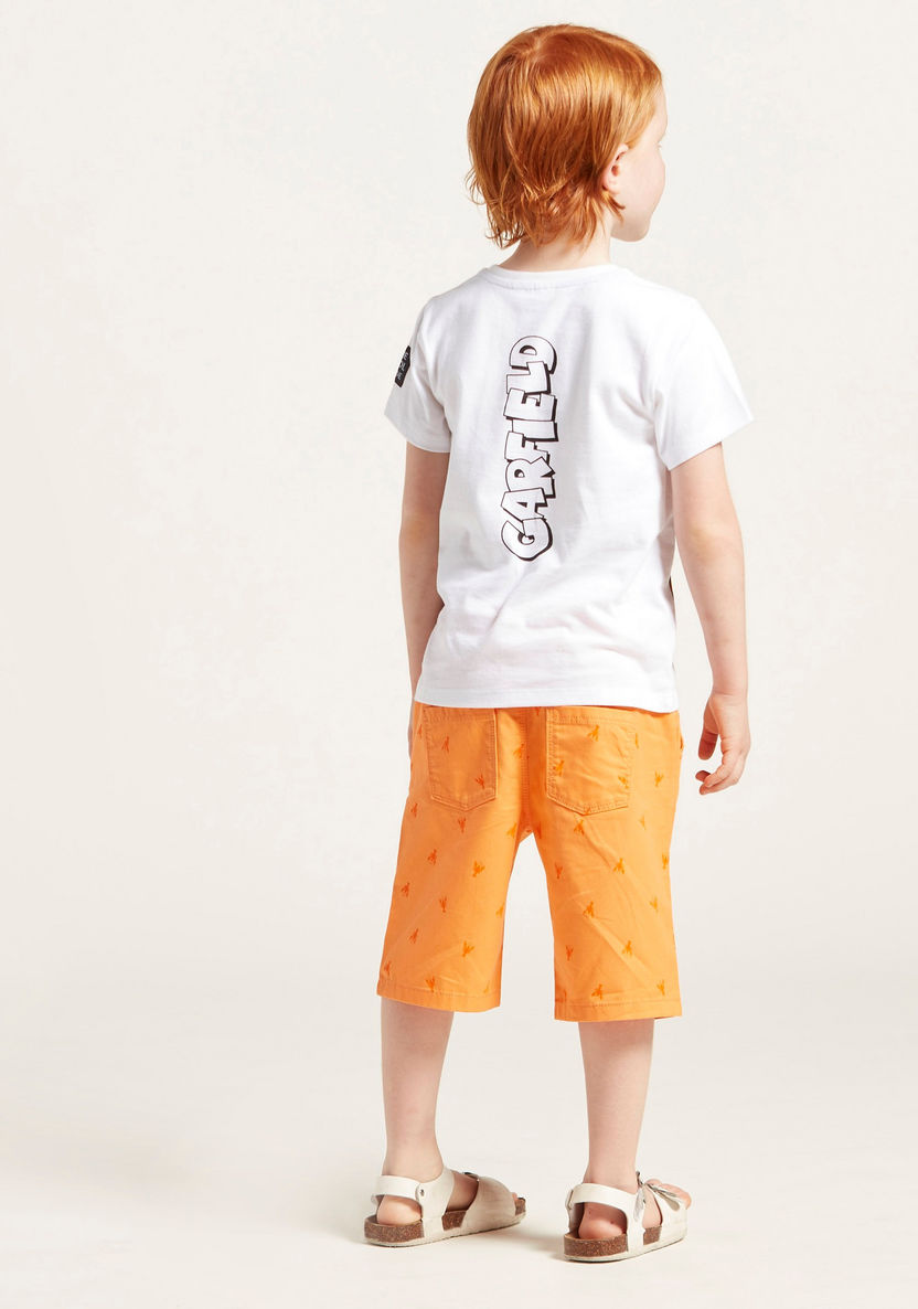 Juniors All-Over Print Shorts with Pockets and Drawstring Closure-Shorts-image-3