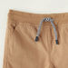 Juniors Solid Woven Shorts with Pockets and Drawstring Waistband-Shorts-thumbnail-1