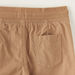 Juniors Solid Woven Shorts with Pockets and Drawstring Waistband-Shorts-thumbnailMobile-3