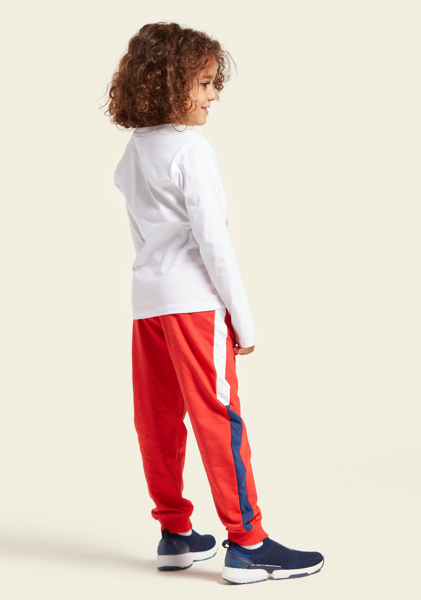 Juniors Printed Long Sleeves T-shirt and Jogger Set-Clothes Sets-image-3
