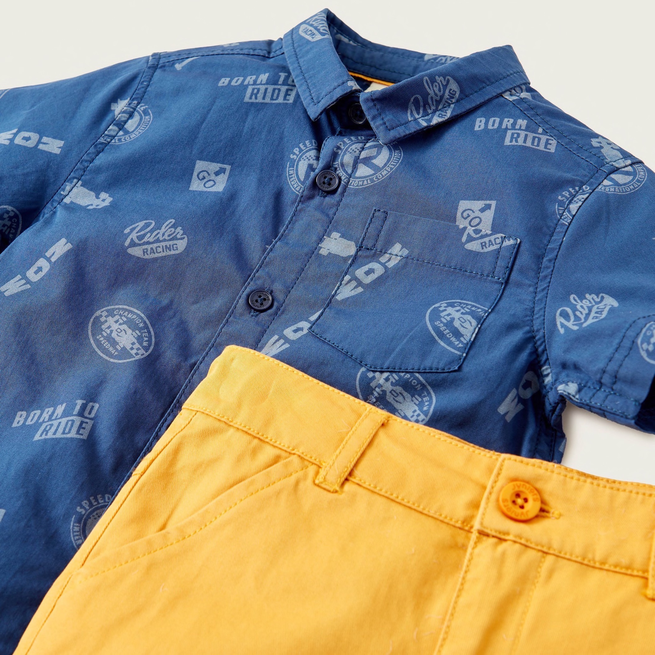 طقم شورت وقميص بطبعات من جونيورز-boys-clothing-setsandcoords-image-4