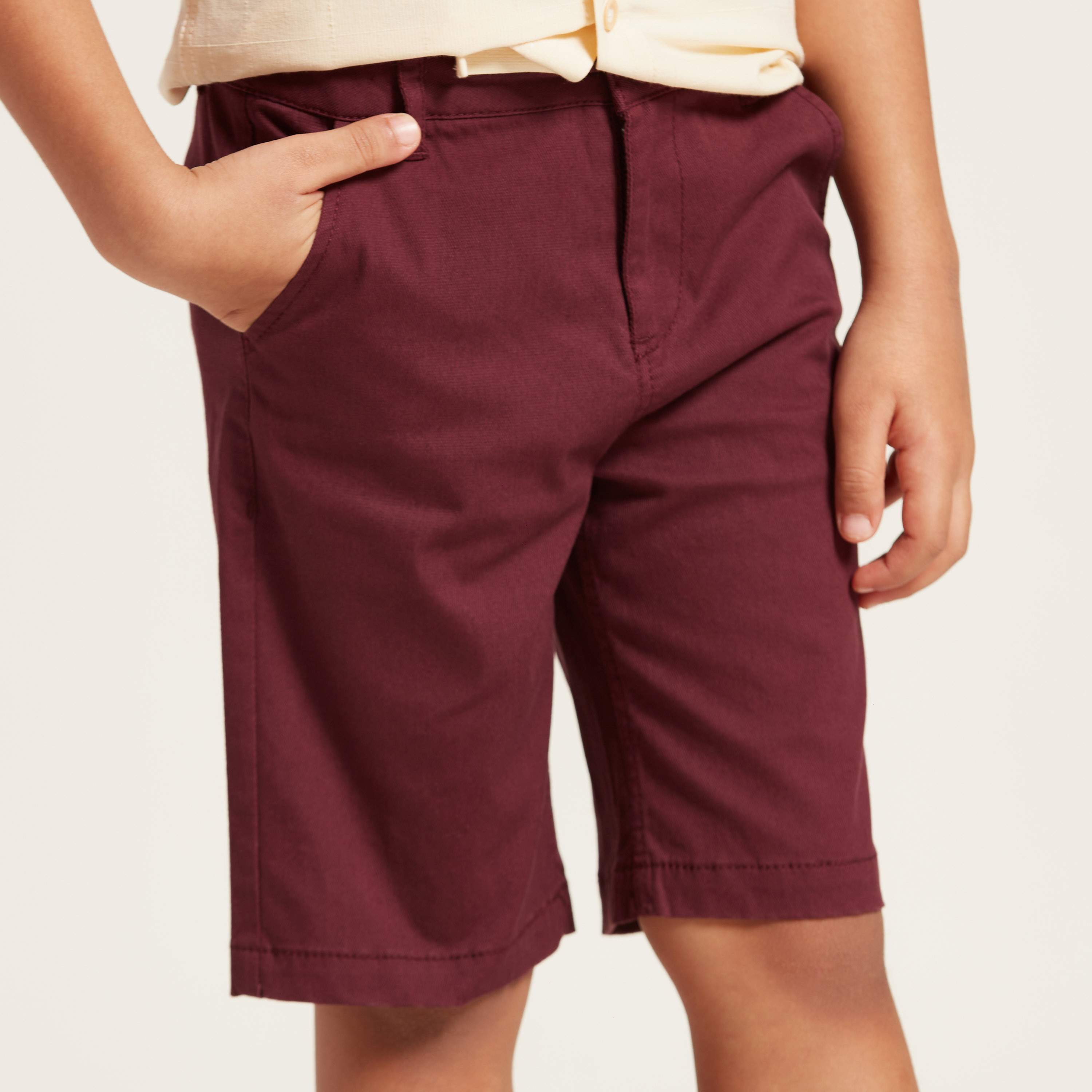 شورت سادة بجيوب وزر إغلاق من جونيورز-baby-boys-clothing-bottoms-shorts-image-2