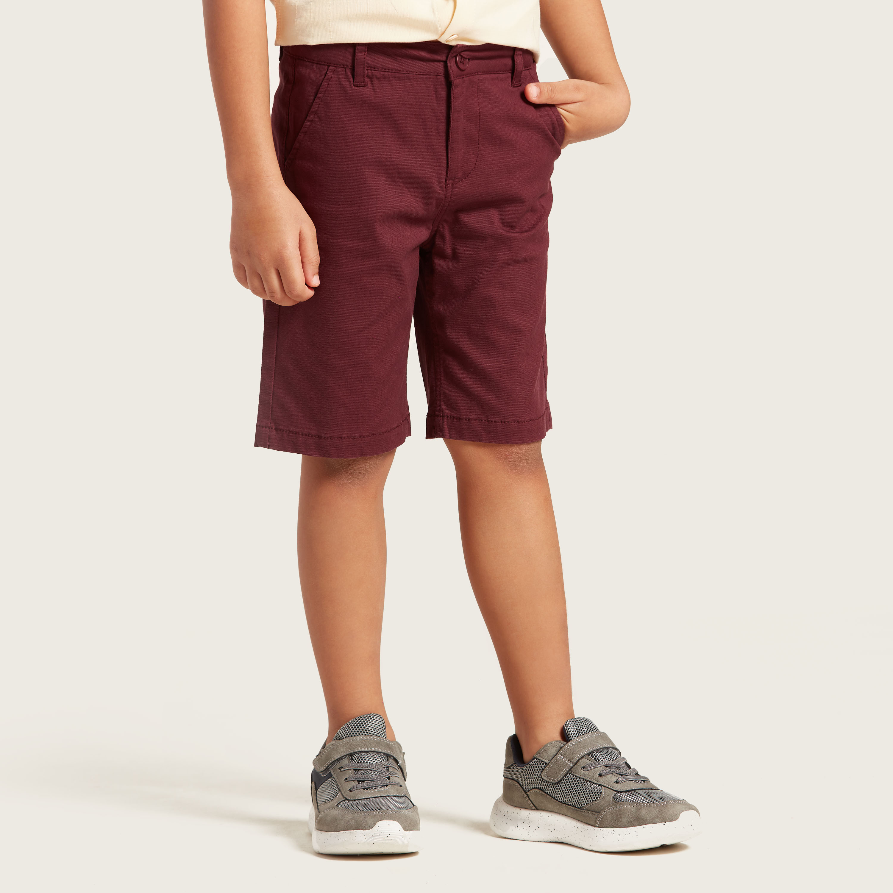شورت سادة بجيوب وزر إغلاق من جونيورز-baby-boys-clothing-bottoms-shorts-image-3