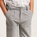 Juniors Textured Shorts with Pockets and Upturned Hems-Shorts-thumbnail-2