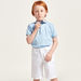 Juniors Solid Polo T-shirt and Shorts Set-Clothes Sets-thumbnail-1