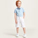 Juniors Solid Polo T-shirt and Shorts Set-Clothes Sets-thumbnail-2
