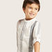 Eligo Striped Shirt with Mandarin Collar and Long Sleeves-Shirts-thumbnail-3