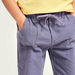 Eligo Solid Woven Pants with Drawstring Closure-Pants-thumbnail-2