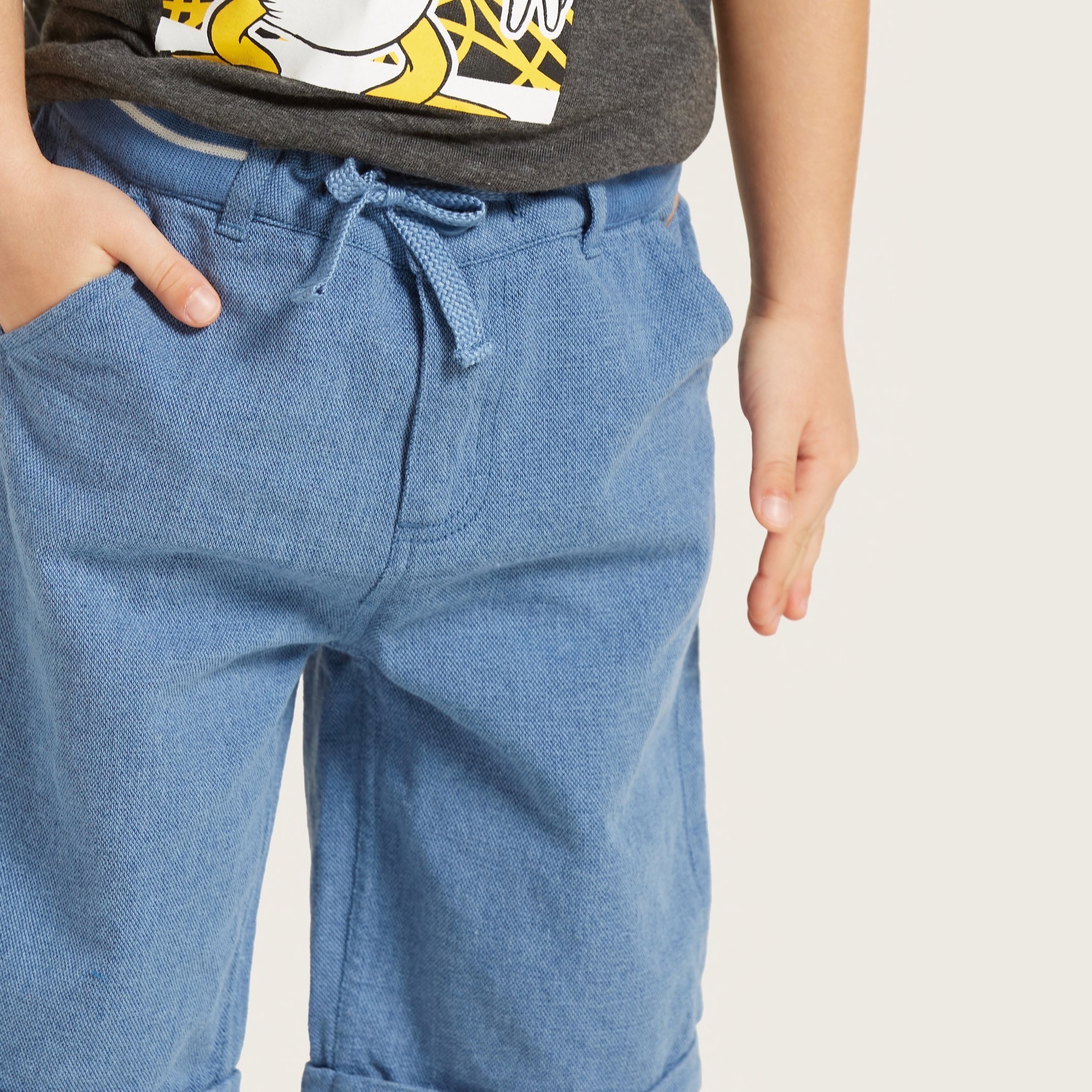 شورت منسوج سادة بزر إغلاق-baby-boys-clothing-bottoms-shorts-image-3