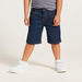 Solid Shorts with Pockets and Button Closure-Shorts-thumbnail-1