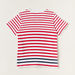 Lee Cooper Striped Graphic Print T-shirt with Short Sleeves-T Shirts-thumbnail-2