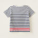 Lee Cooper Striped T-shirt with Round Neck and Short Sleeves-T Shirts-thumbnail-3