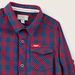 Lee Cooper Checked Shirt with Long Sleeves and Collar-Shirts-thumbnail-1