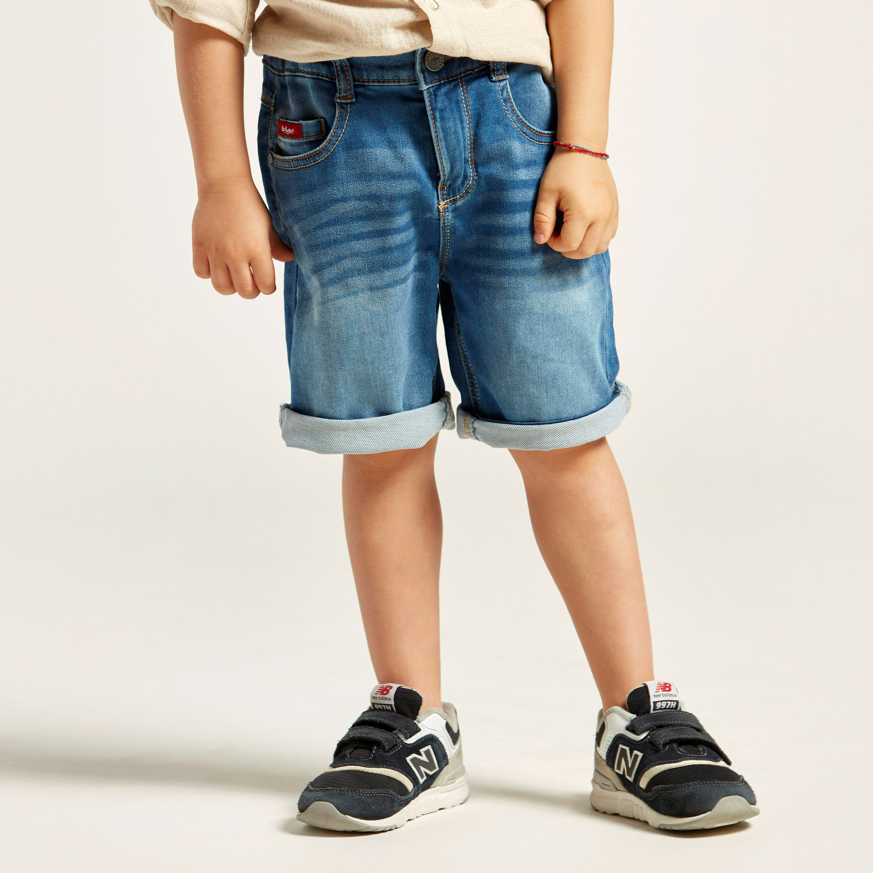 شورت دنيم بقصّة عادية من لي كوبر-baby-boys-clothing-bottoms-shorts-image-2