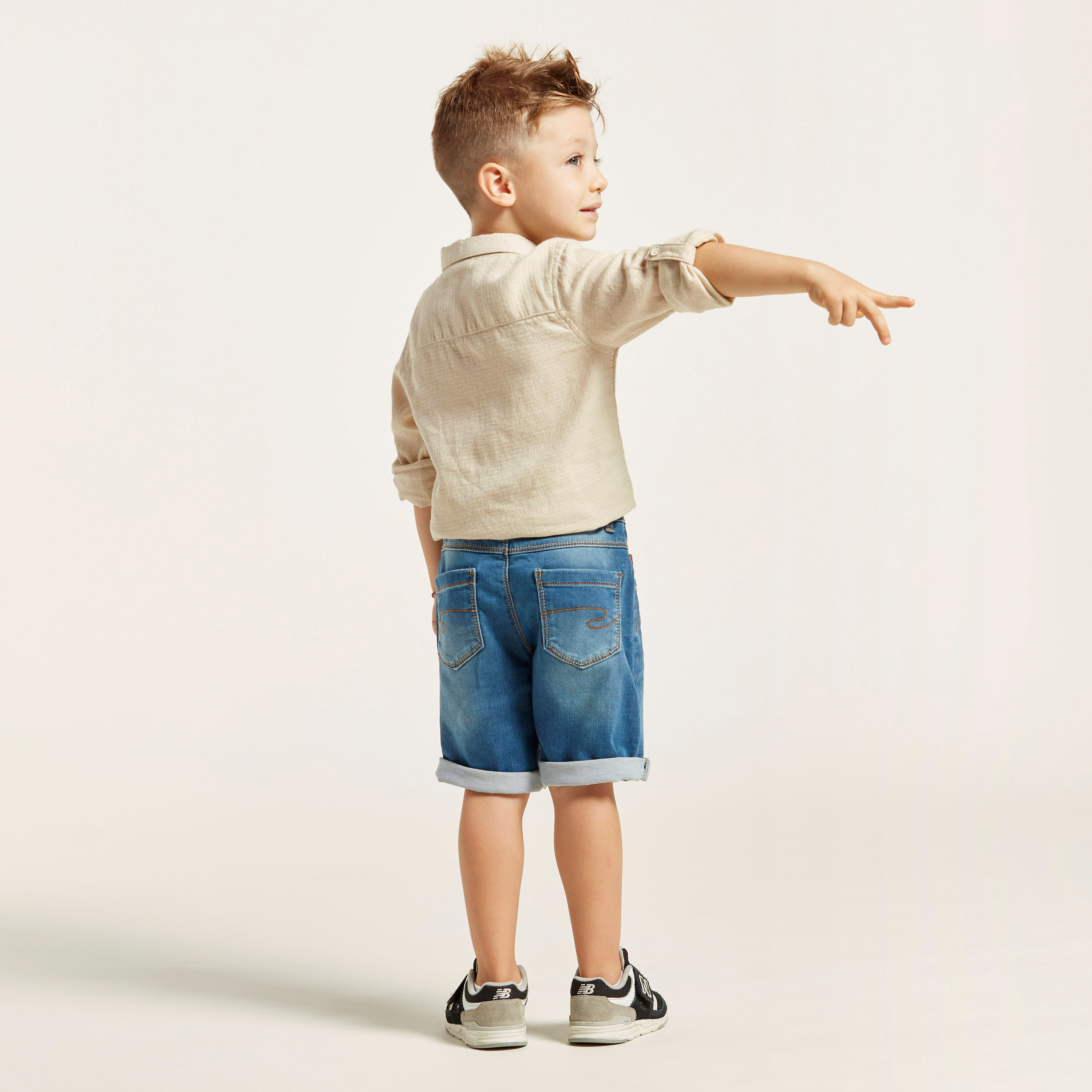 شورت دنيم بقصّة عادية من لي كوبر-baby-boys-clothing-bottoms-shorts-image-4