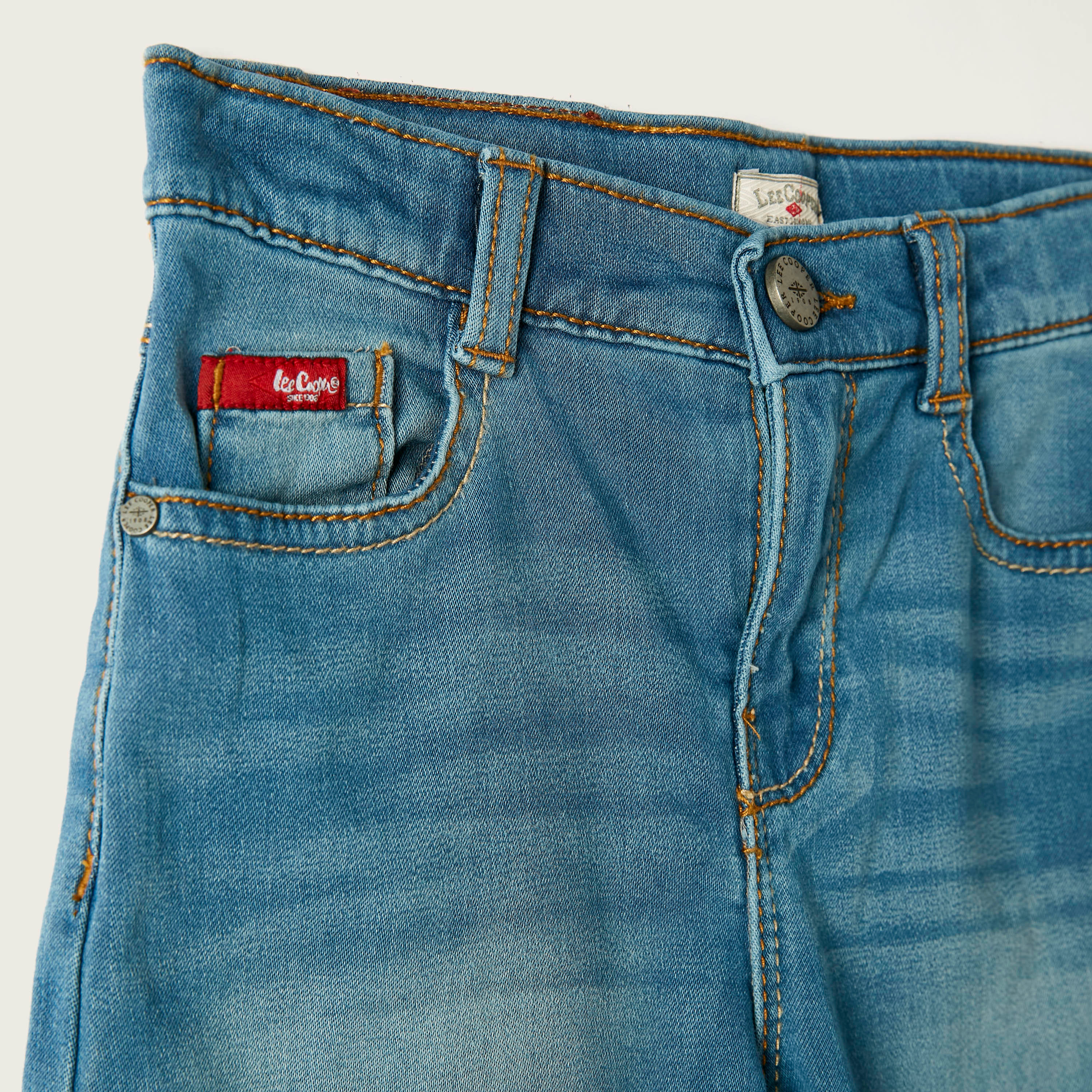 Lee Cooper Regular Fit Denim Shorts-baby-boys-clothing-bottoms-shorts-image-2