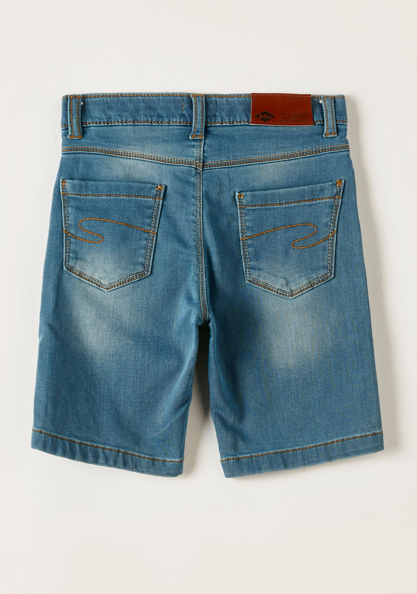 Lee Cooper Regular Fit Denim Shorts-Shorts-image-2