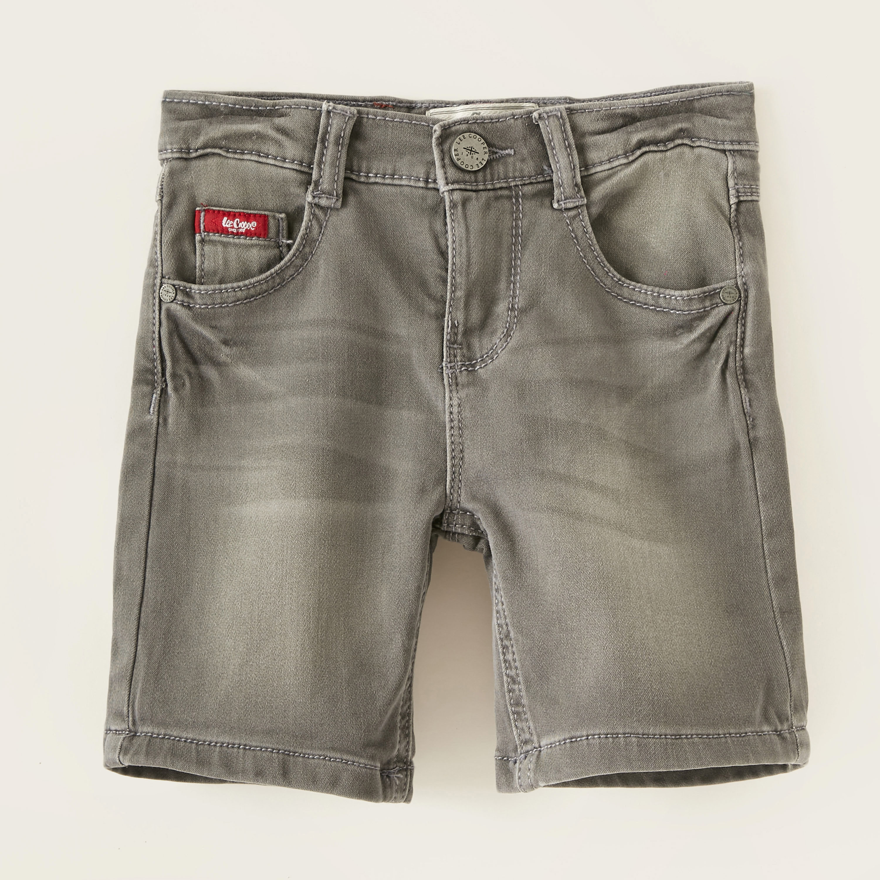 شورت دنيم بقصّة عادية من لي كوبر-baby-boys-clothing-bottoms-shorts-image-1