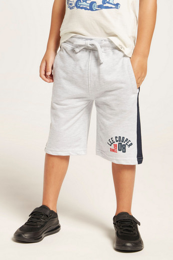 Lee Cooper Printed Shorts with Pockets and Drawstring