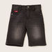Lee Cooper All-Over Print T-shirt with Textured Denim Shorts-Clothes Sets-thumbnail-4