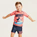 Disney Mickey Mouse Print Swim T-shirt and Shorts Set-Swimwear-thumbnail-1